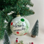 Personaliziran obesek za smreko (XL) - Božične pike