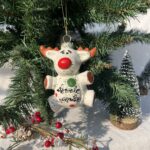 Obesek jelenček za smreko - Božične pike