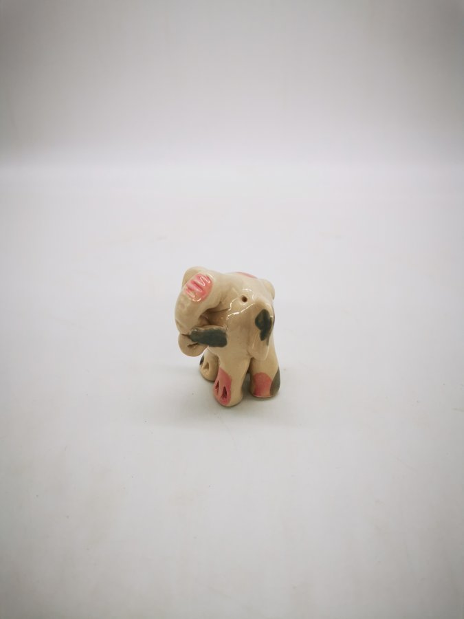 Figura mali Slonček - Roza-siv