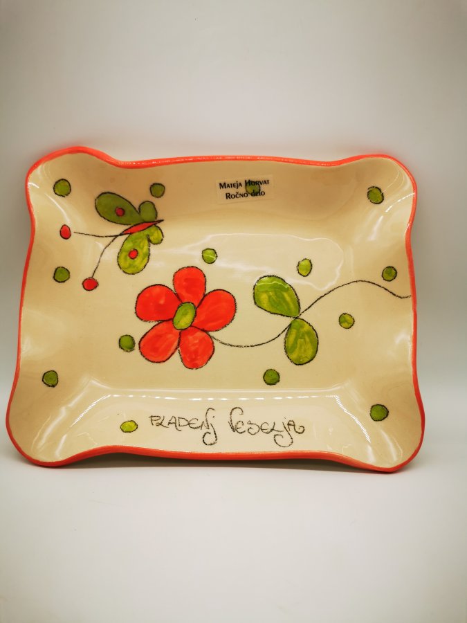 Mali pladenj - Rdeče rožice