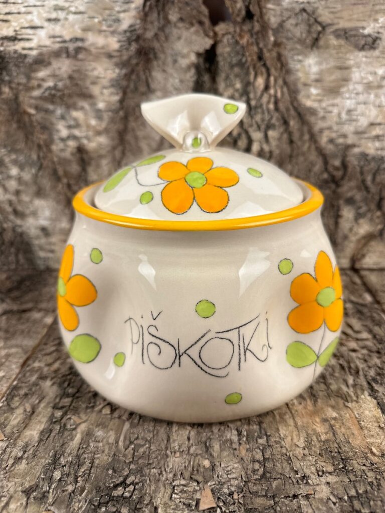 Srednji piškotnik Zmečkanka - Oranžne rožice