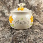 Mini piškotnik - Oranžne rožice