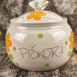 Velik piškotnik - Oranžne rožice