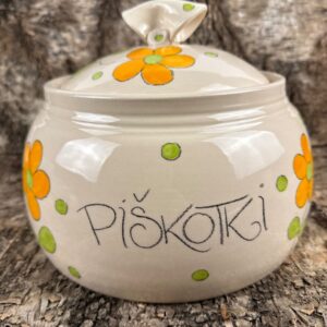 Velik piškotnik - Oranžne rožice