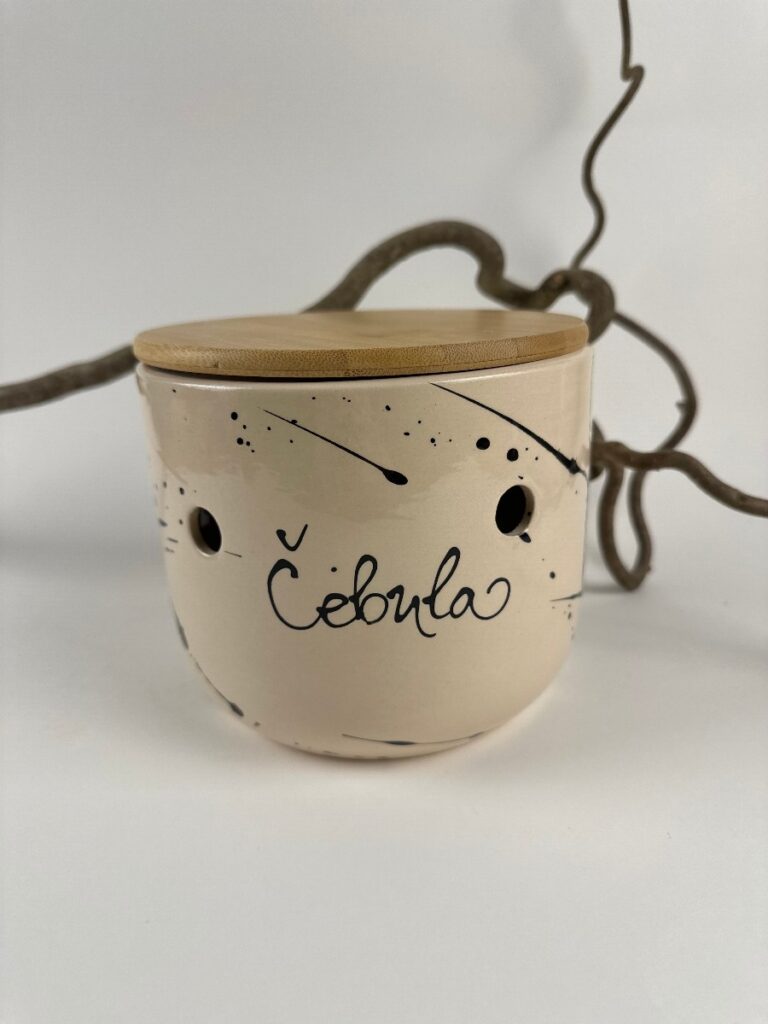 Doza za čebulo z bambusovim pokrovom - Splash