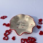 Mini valovita skledica - Srčki