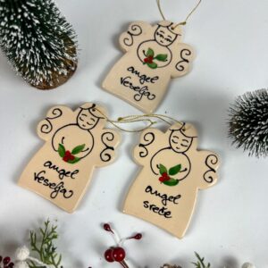 Obesek angel - Božična jagoda