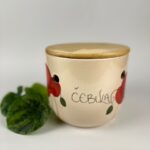 Doza za čebulo z bambusovim pokrovom - Mak
