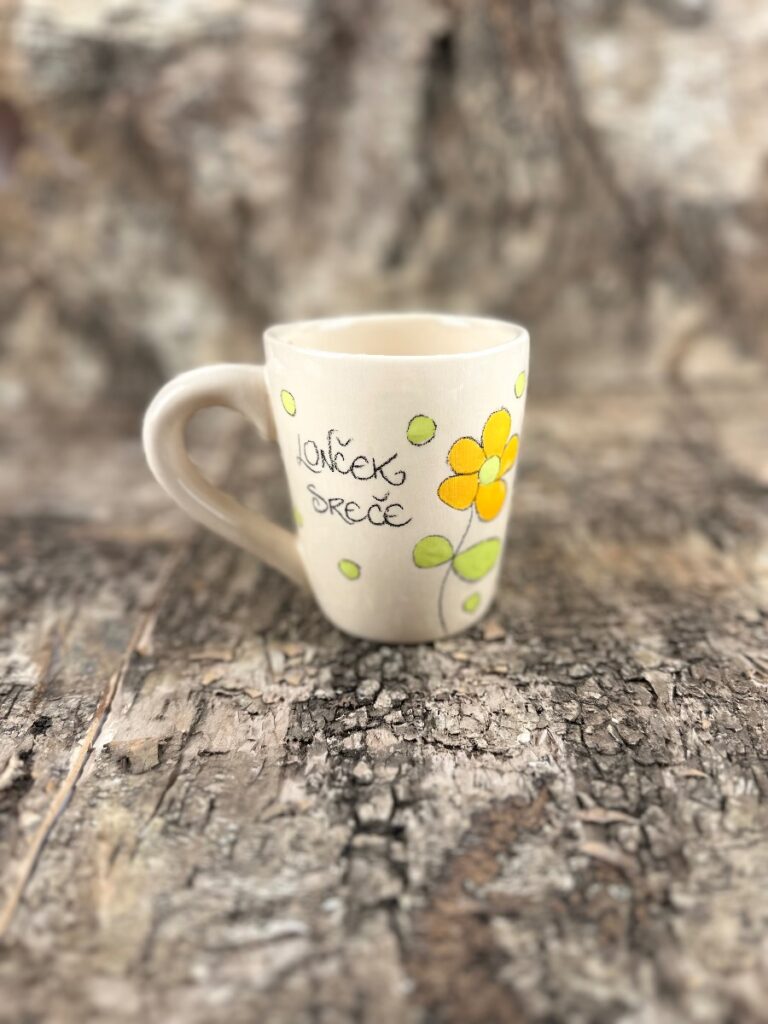 Mali lonček - Oranžne rožice (0.25 L)