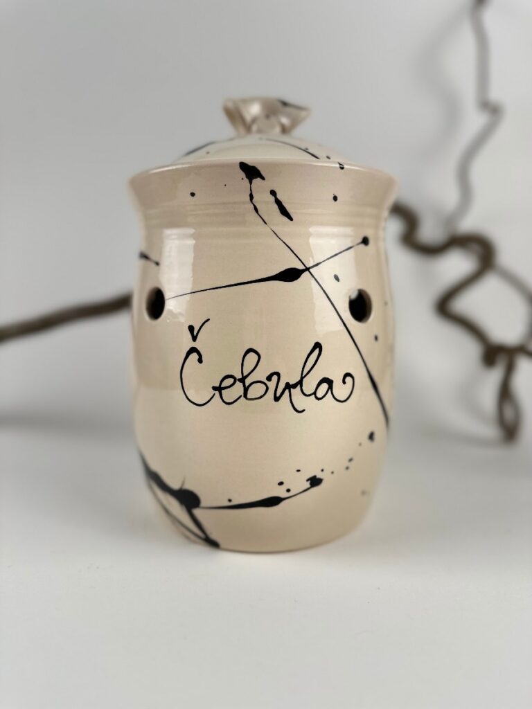 Doza za čebulo s keramičnim pokrovom - Splash