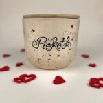 Srednji piškotnik z lesenim pokrovom - Srčki