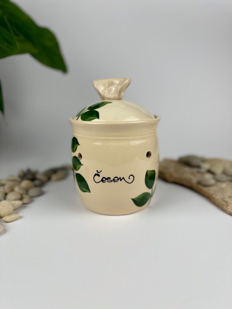 Doza za česen s keramičnim pokrovom - Tropical