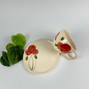 Mala skodelica s podstavkom – Mak (0.2 L)