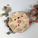 Mini valovita skledica - Češnjev cvet