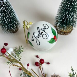 Personaliziran obesek za smreko (S) - Božična jagoda