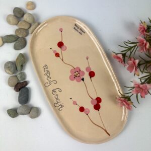 Mini nizek pladenj - Češnjev cvet