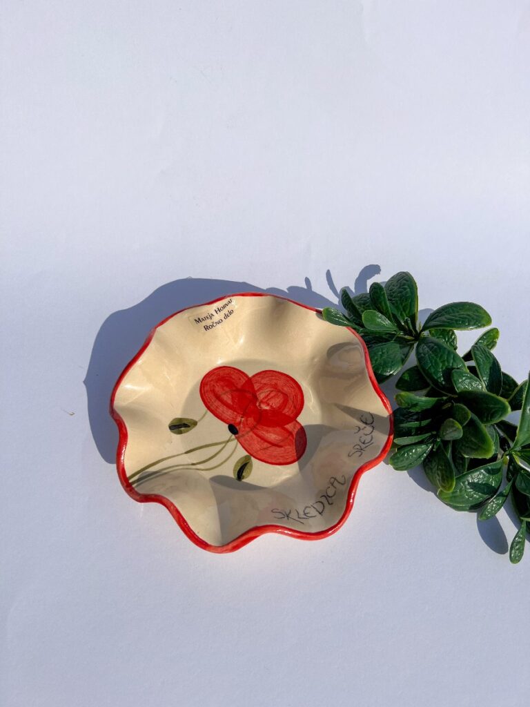 Mini valovita skledica - Mak