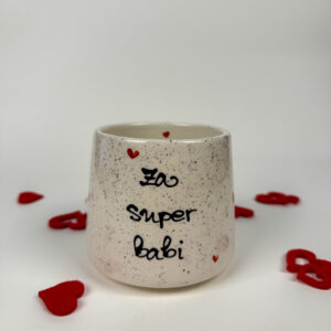 Skodelica Upti s posvetilom za ženske - Srčki (0.35 L)