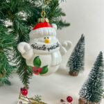 Obesek snežak za smreko - Božična jagoda