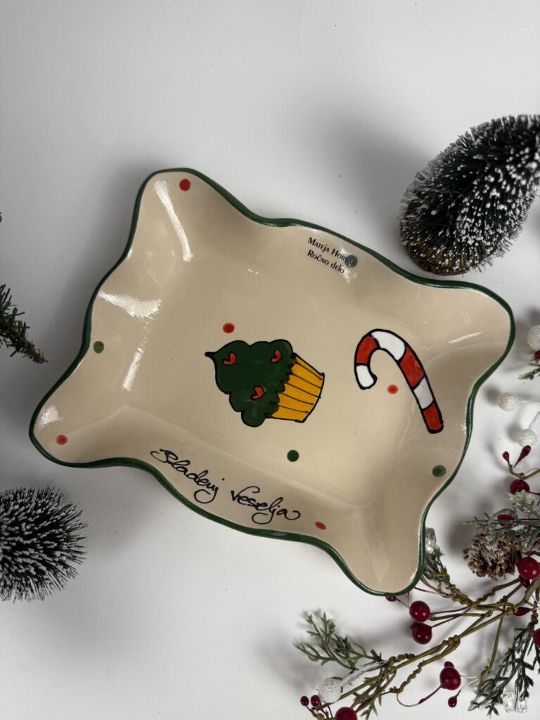 Mali pladenj - Božični Cupcake