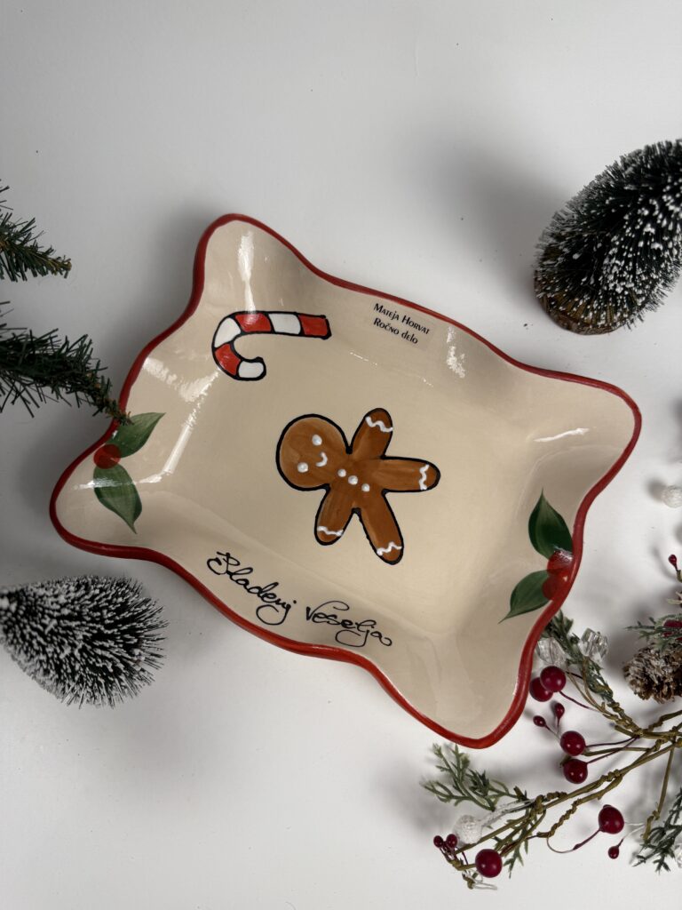 Mali pladenj - Božični Gingerbread