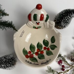 Skledica- Snežak Božična jagoda