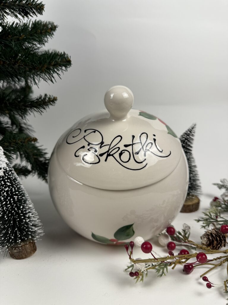 Velik okrogli piškotnik - Božična jagoda