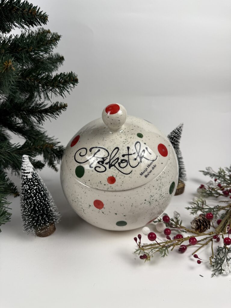 Velik okrogli piškotnik - Božične pike