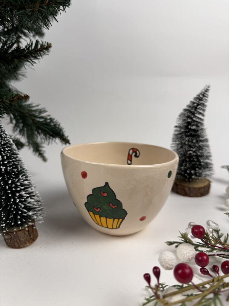 Srednja skodelica – Božični Cupcake (0.33 L)