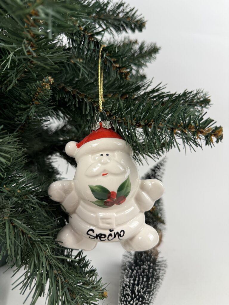 Obesek božiček za smreko - Božična jagoda