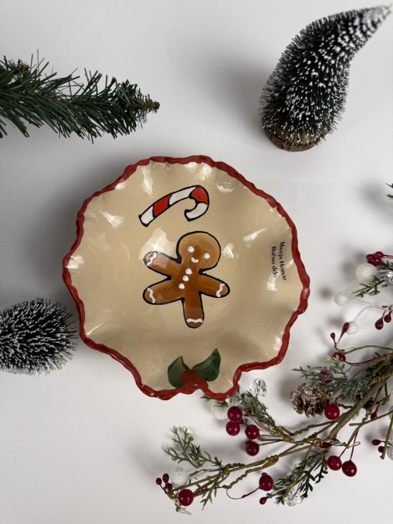 Skledica plesalka - Božični Gingerbread