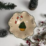 Skledica plesalka - Božični Cupcake