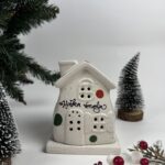 Hiška za čajno svečko - Božične pike