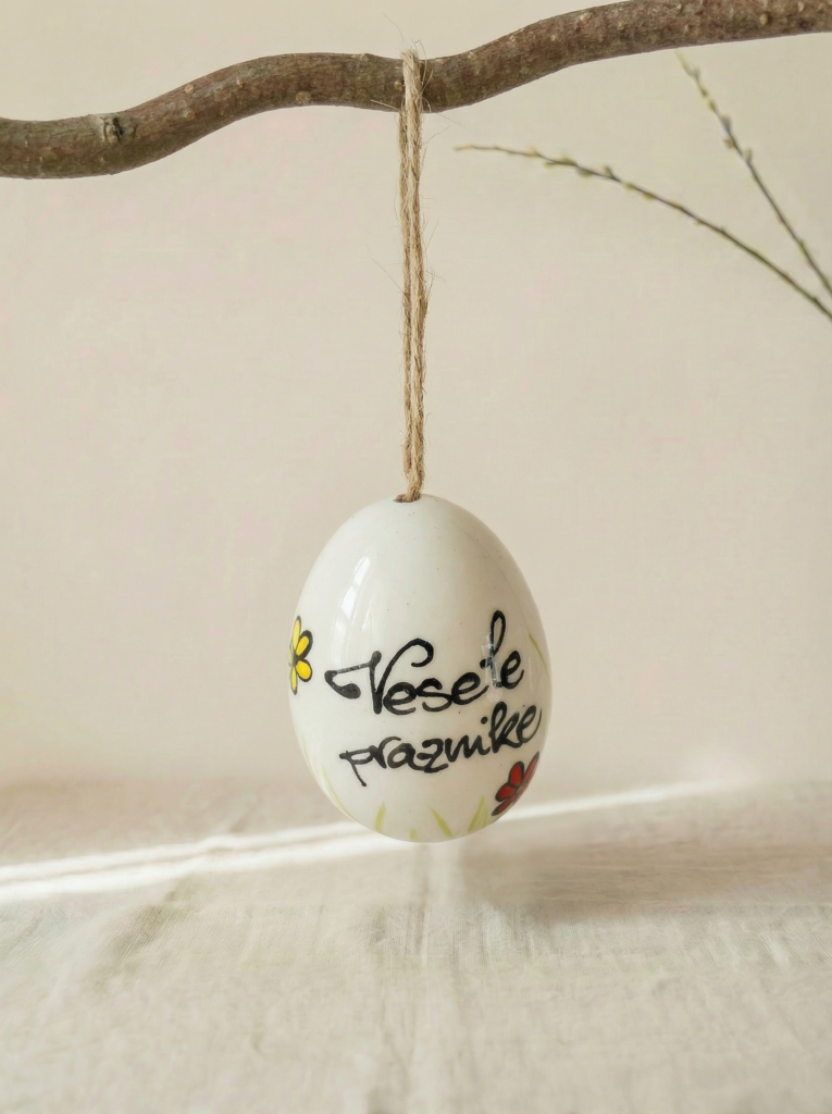 Obesek Jajce - Rožice