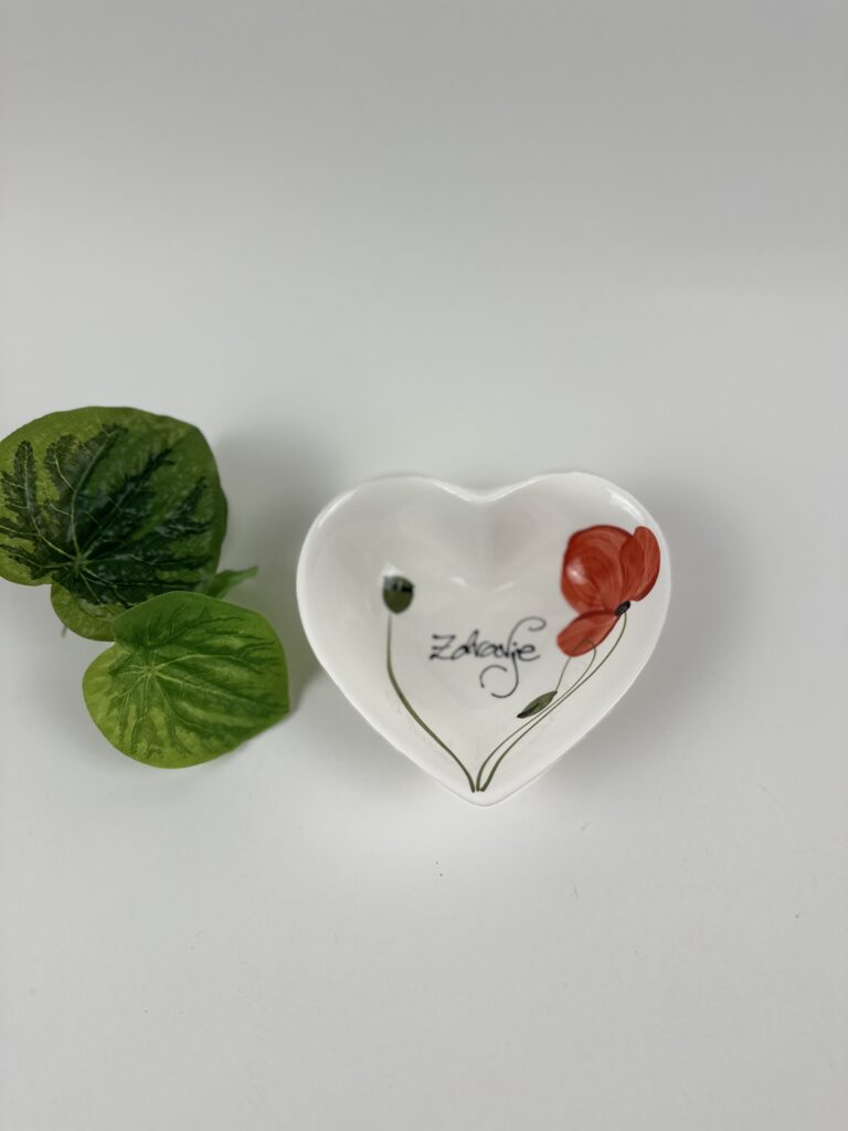 Mini skledica srček - Mak